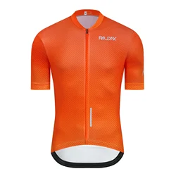 Men Orange Cycling Jersey MTB Maillot Bike Shirt Downhill Jersey High Quality Pro Team Raudax Tricota Mountain Bicycle Clothing