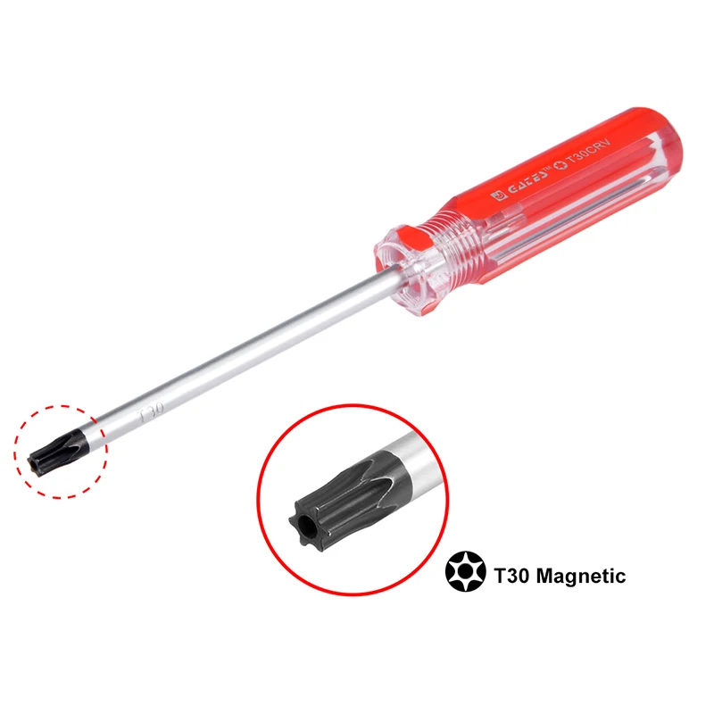 T30/T27/T25/T20/T15/T10/2.6mm precyzyjny śrubokręt magnetyczny śrubokręt Torx narzędzia do naprawy telefonu narzędzia ręczne wał ze stali Cr-V