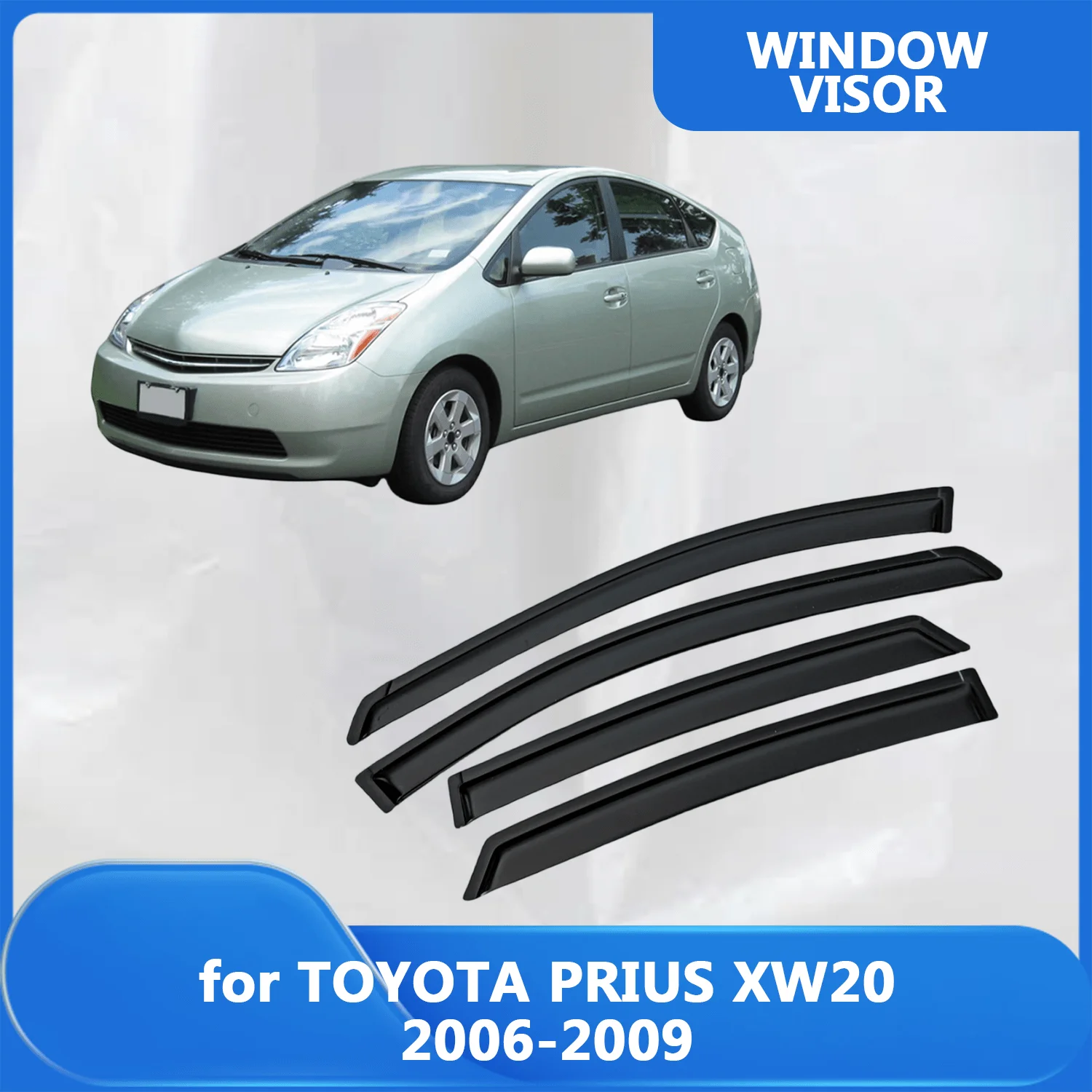 

Window Visor for TOYOTA PRIUS XW20 2006 2007 2008 2009 Wind Deflectors Rain Guards Door Visor Vent