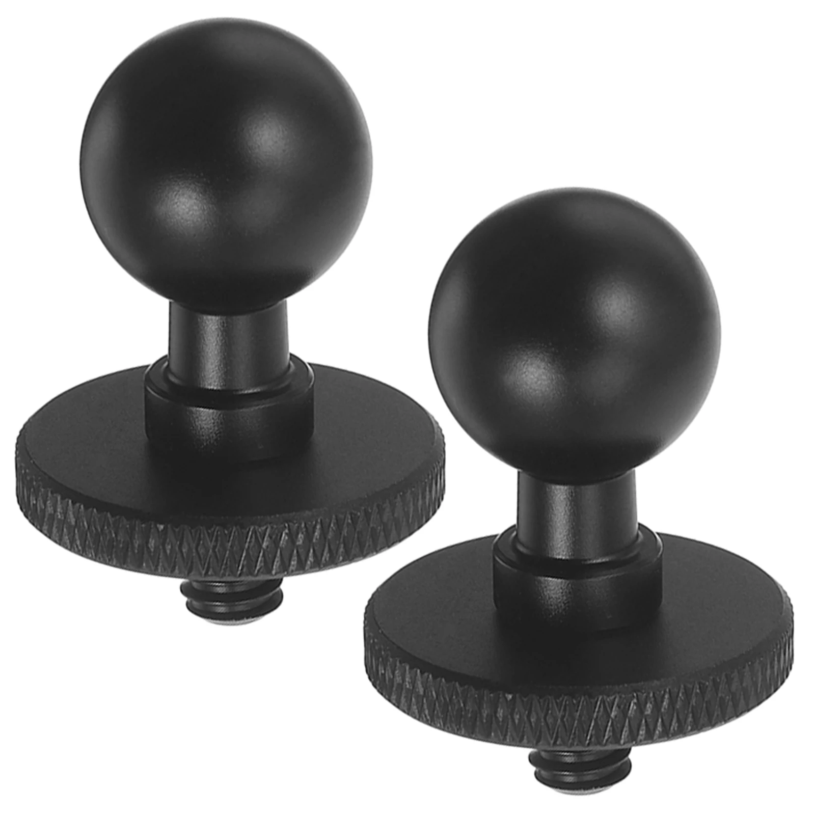 

2pcs Aluminum Accessory Camera Mounting Bracket Ball Heads Accessory Tripod Heads Attachment Ball Tripod Attachment Adapter 1/4\