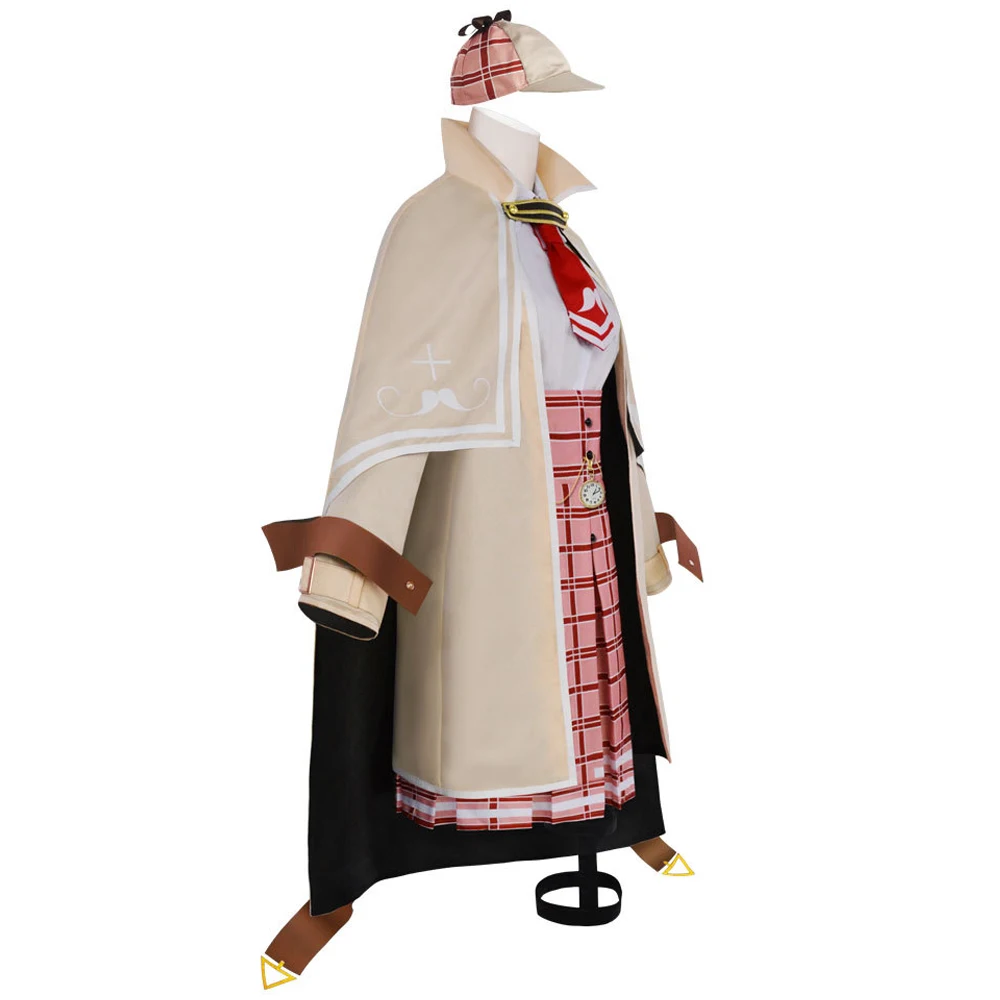 Anime VTuber Watson Amelia Cosplay Costume Hololive Women Cloak Skirt Shirt Suit Kawaii Lolita JK Uniform Outfit Halloween