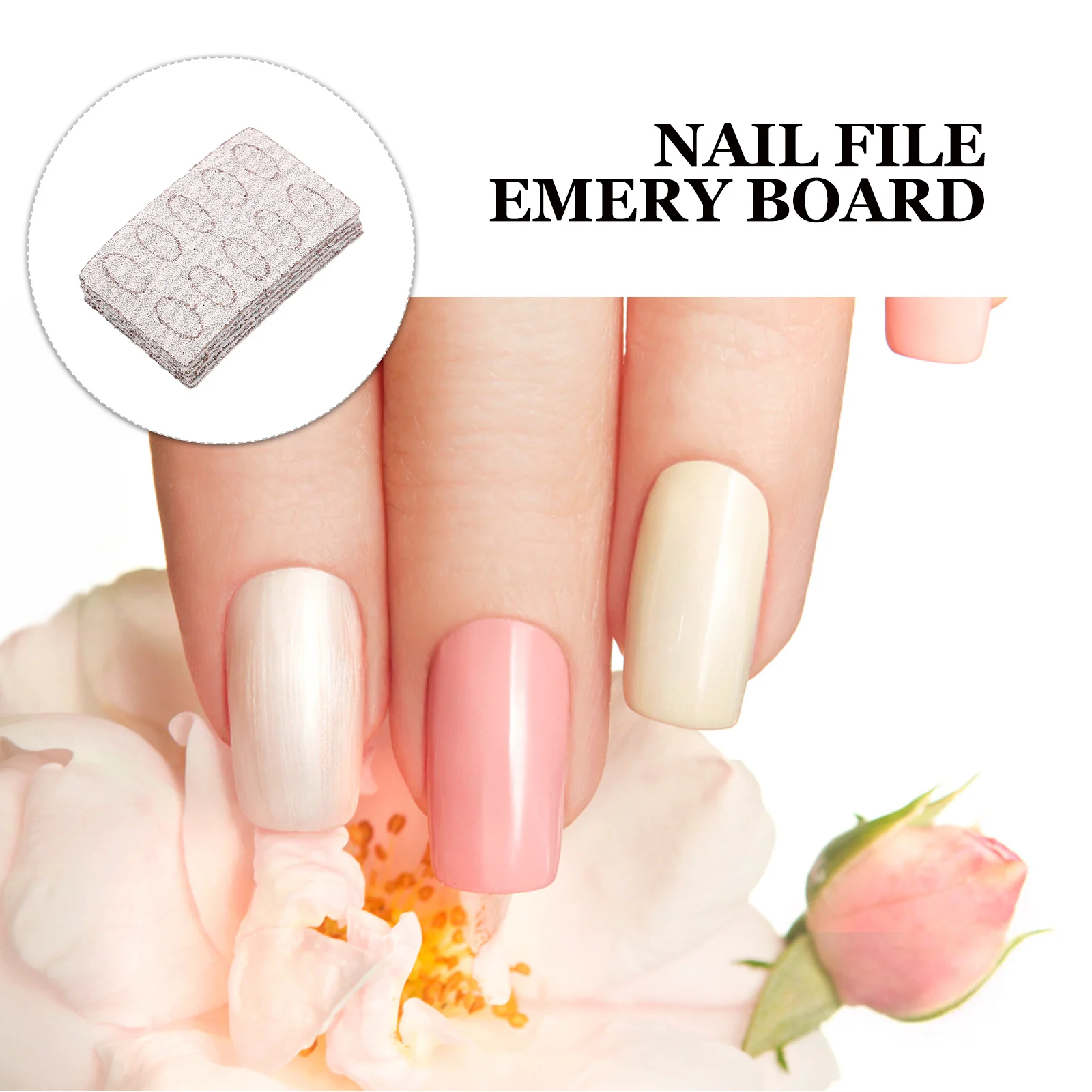 25 pezzi di carta vetrata sostituibile per nail art, strumenti per la cura delle unghie, trattamento per manicure, tamponi abrasivi, rimozione delle cuticole