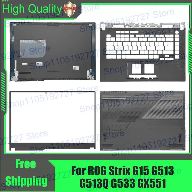 Pour Asus ROG Strix G15 G513 G513Q G533 GX551 ordinateur portable couvercle arrière couvercle supérieur lunette avant repose-paume boîtier inférieur supérieur