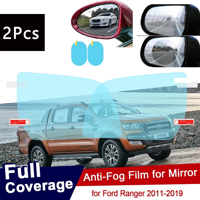 

For Ford Ranger 2011~2019 Car Rearview Mirror Protective Film Anti Dazzle Waterproof Rainproof Anti Fog Car Sticker 2017 2018
