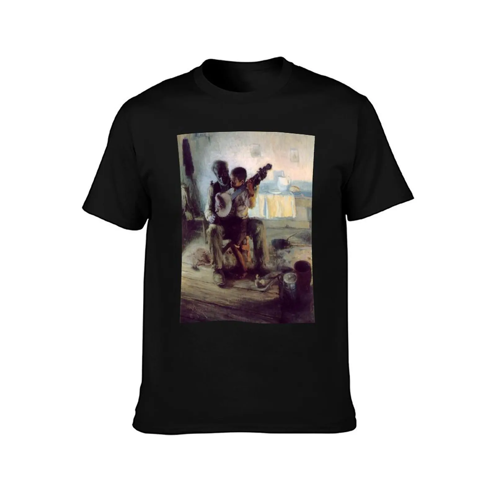 Henry Ossawa Tanner - The Banjo Lesson T-Shirt Casual Trendy Streetwear Tee Shirt T-Shirt