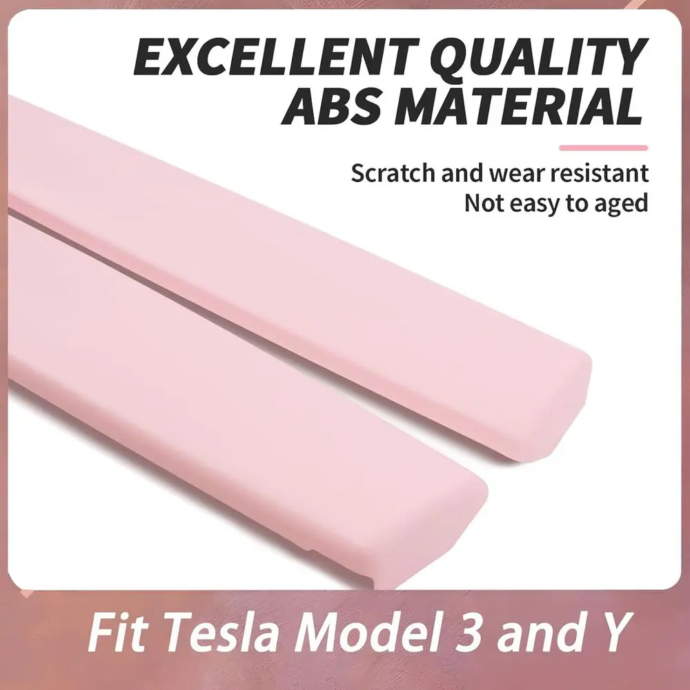 Dashboard Cover Wrap and Front Door Inner Armrest Panel Cover Trim Compatible with Tesla Model 3(2021-2023) and Model Y(2019-202
