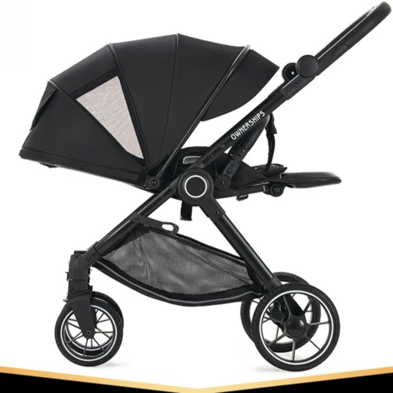 

High-View Reversible Stroller Lightweight Foldable for Newborns Portable Baby Stroller
