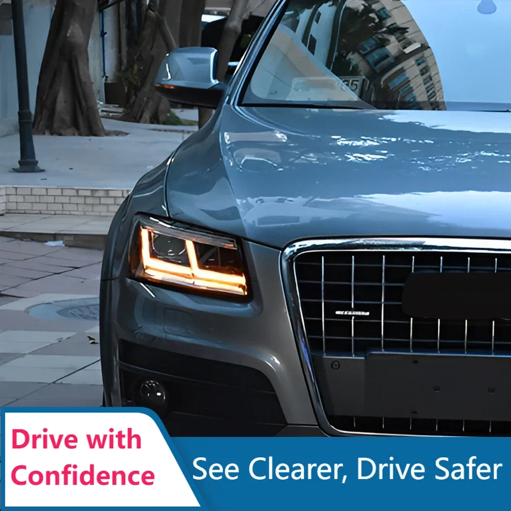 

Plug and Play Modified Car Front lamps Assembly for Audi Q5 2009-2018 Upgrade LED Auto Headlight Projector Tool Accessories