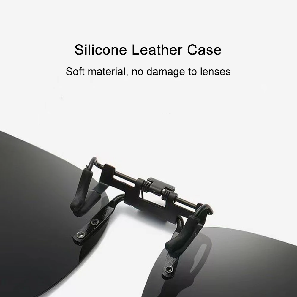 남성용 클립온 선글라스 편광 플립업 안경 여성용 그라데이션 포토크로믹 안티 UV400 선글라스 나이트 비전 고글