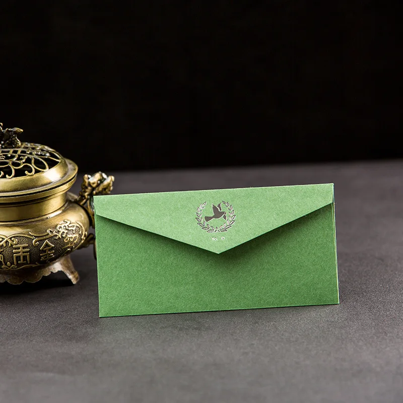 50pcs/lot Gilding Envelopes Bag Wedding Small Business Supplies Stationery DIY Postcard 150g Paper Invitations Storage Packaging