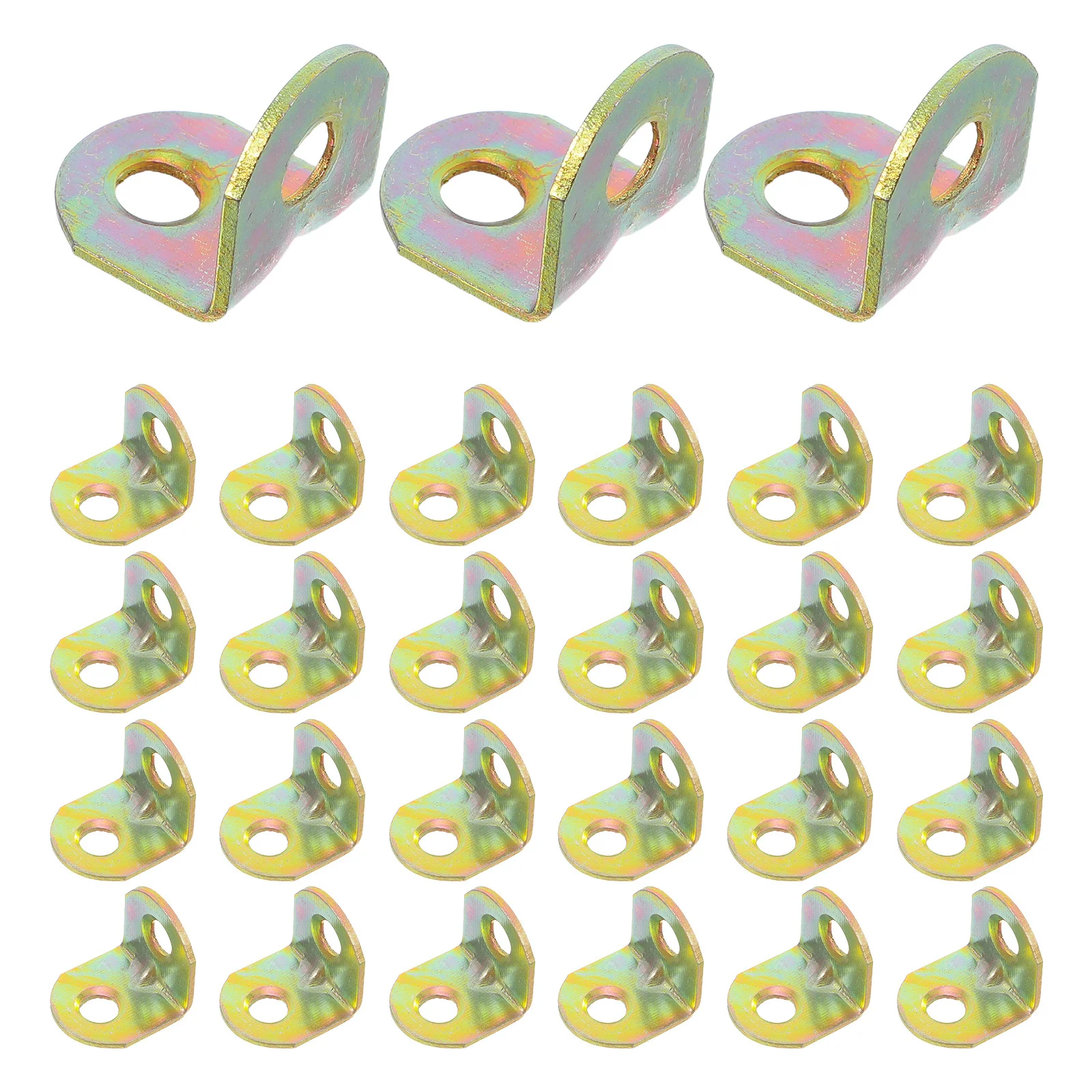 

30Pcs Stainless Steel Right Angle Bracket 90 Degree Heavy Duty Corner Brace Shelf Support for Cabinets Bookshelves Kitchen