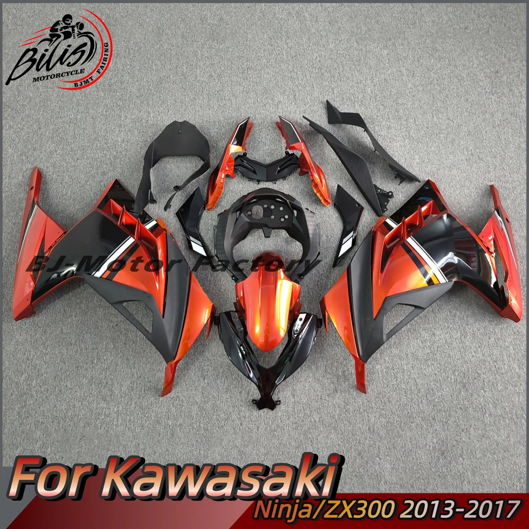 

New ABS Motorcycle full Fairing Kit Fit For KAWASAKI NINJA300 ZX300 2013 2014 2015 2016 2017 Custom Fairings Kits Bodywork Shell