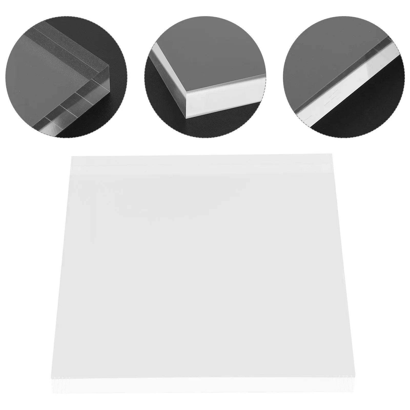 Acrylic Display Base Clear Square Craft Jewelry Holder Stand Desktop Organizer Home Decor Display Stand