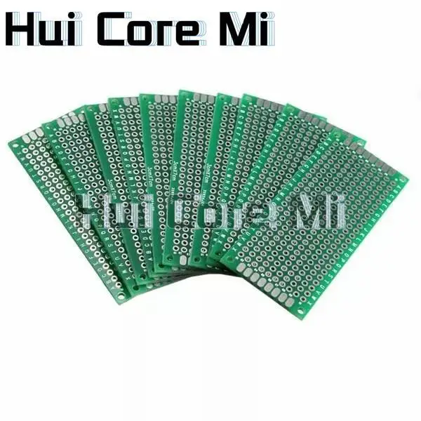 1 pces duplo lado protótipo pcb diy universal impresso placa de circuito 3x7cm verde