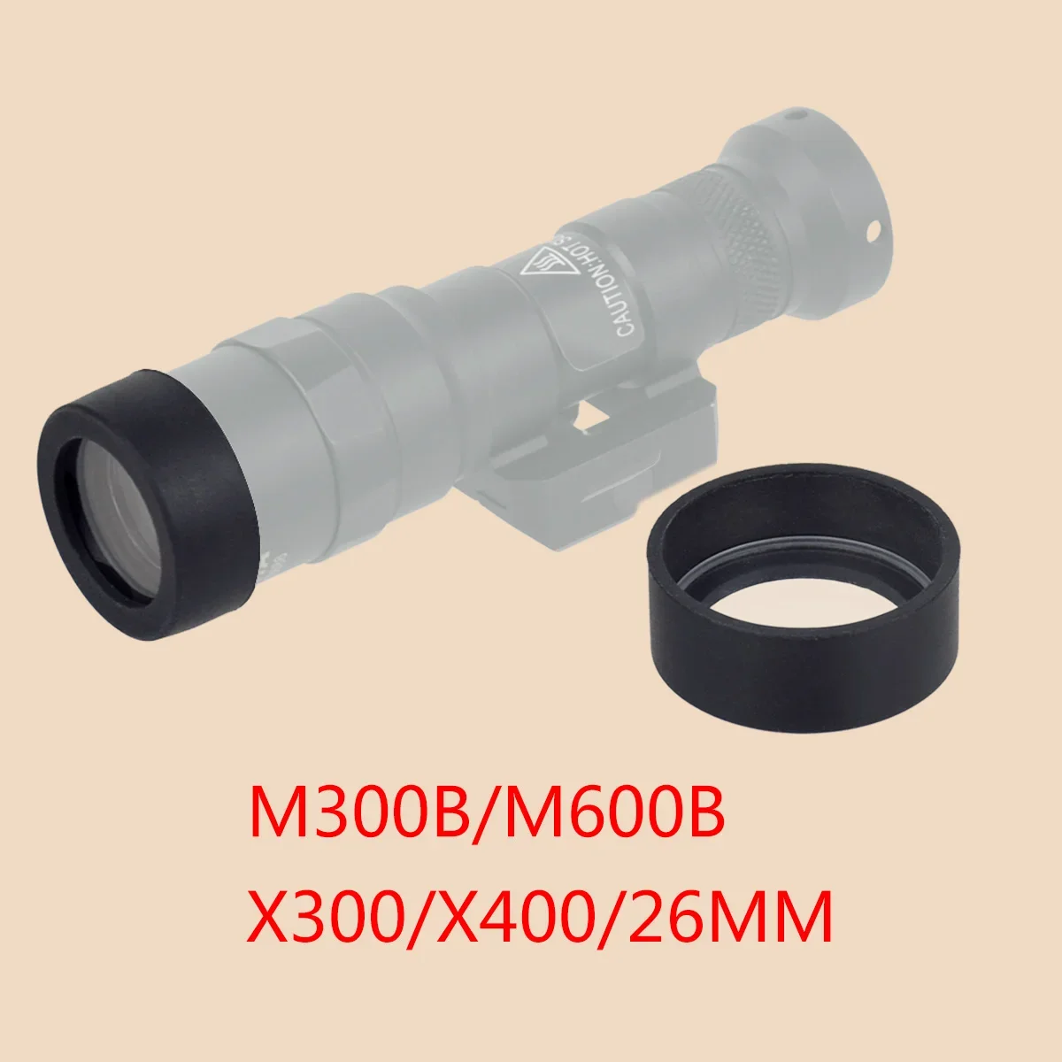 Tactical Weapon Flashlight Red Dot Sight Scope Protector Cover For SureFire M300 M600 X300 X400 Trijicon MRO SRO Lens Guard