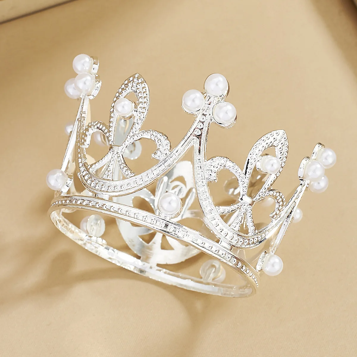 Mini Krone Kuchen Topper Kristall Kopfschmuck Tiara Strass Krone Kuchen Dekoration für Hochzeit Geburtstag Baby Shower Party Gefälligkeiten – Detail 7