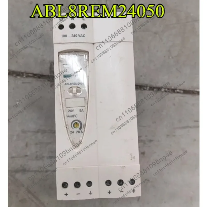 Power supply ABL8REM24050, 24V 5A 120W, 100-240VAC input, tested OK