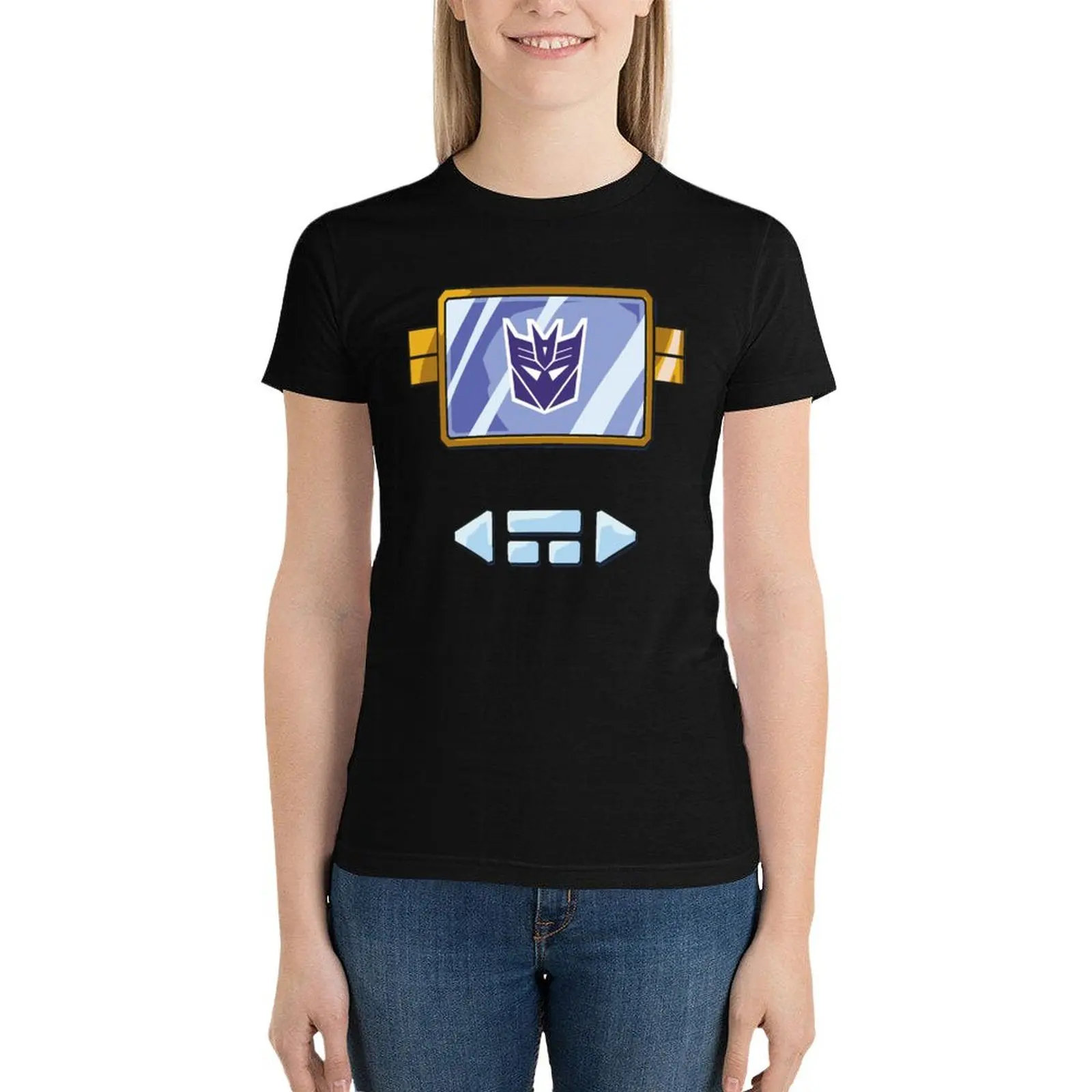 Soundwave chest T-Shirt aesthetic clothes anime clothes Female clothing vintage clothes cute t-shirts for Women