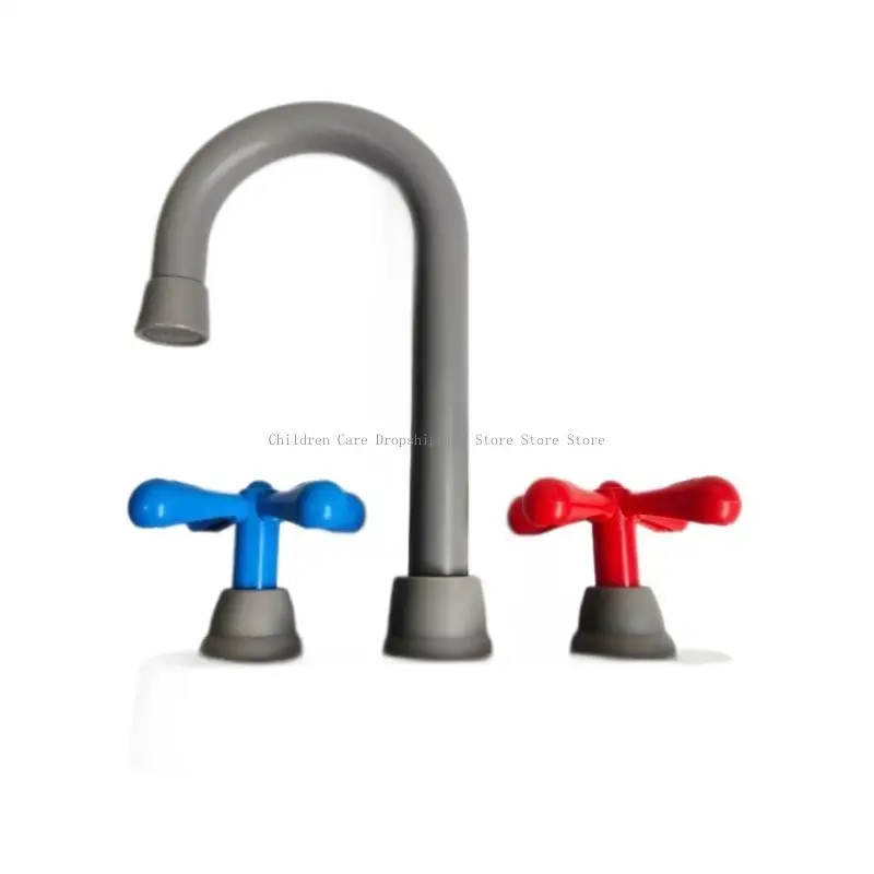 유아를위한 대화 형 척 놀이 수도꼭지 장난감은 상상력과 실제 생활 기술을 장려합니다 주방 싱크 키트