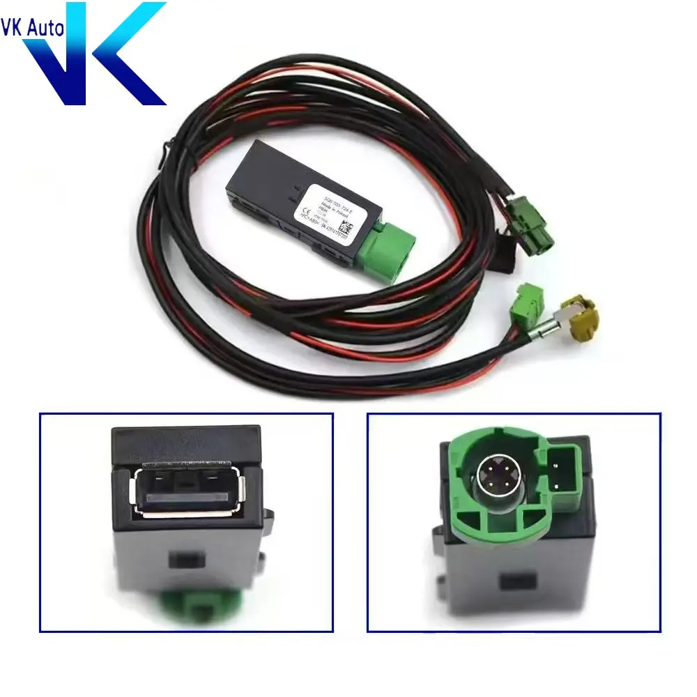 5Q0035726E CarPlay Media USB AUX Schalter MIB2 MDI USB AMI Adapter Stecker Buchse 5Q0 035 726 E Für Golf 7 MK7 VII Für Passat B8 – Detail 2