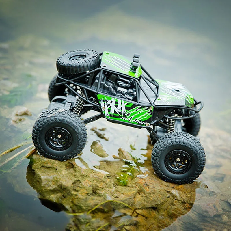2,4 G ferngesteuertes Geländewagen, leistungsstarkes Motorsimulationsmodell für Strand und Berg, jedes Gelände, kleines RC-Auto