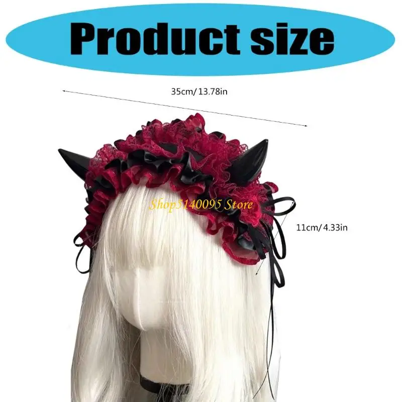 DXAE ハロウィン デビル ホーン ヘッドピース 環境に優しい物質 パーティー追加 キッズ