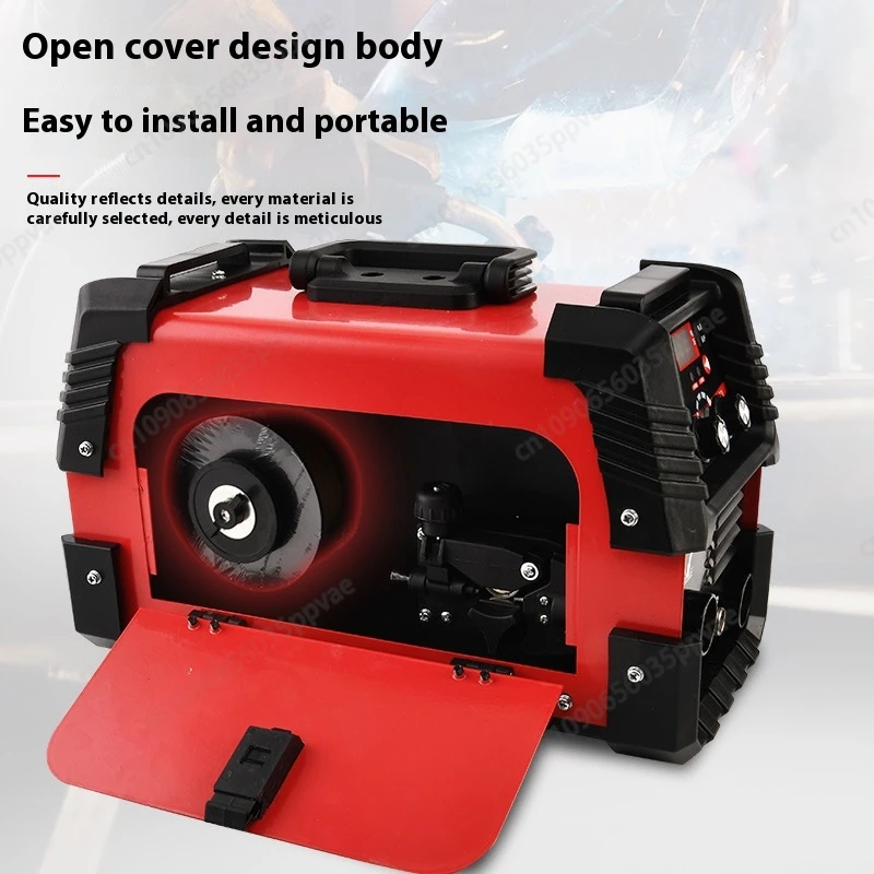 Soldador MIG sin gas de 220V, máquina de soldadura por arco con núcleo fundente portátil, adecuada para proyectos industriales domésticos, fácil de transportar y usar