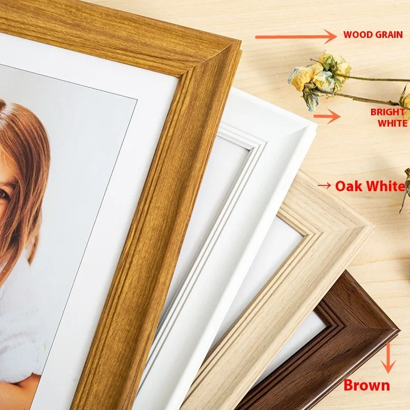 American Square Picture Frame - 7x7, 8x8, 10x10, 12x12 Tabletop and Wall Hanging Display Frame Photo Frames Home Décor