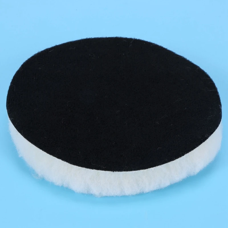 50 Pcs 125 Mm Car Polishing Pad 5 Inch Inch Polish Waxing Pads Wool Polisher Bonnet Car Paint Care Wool Polishing Pad