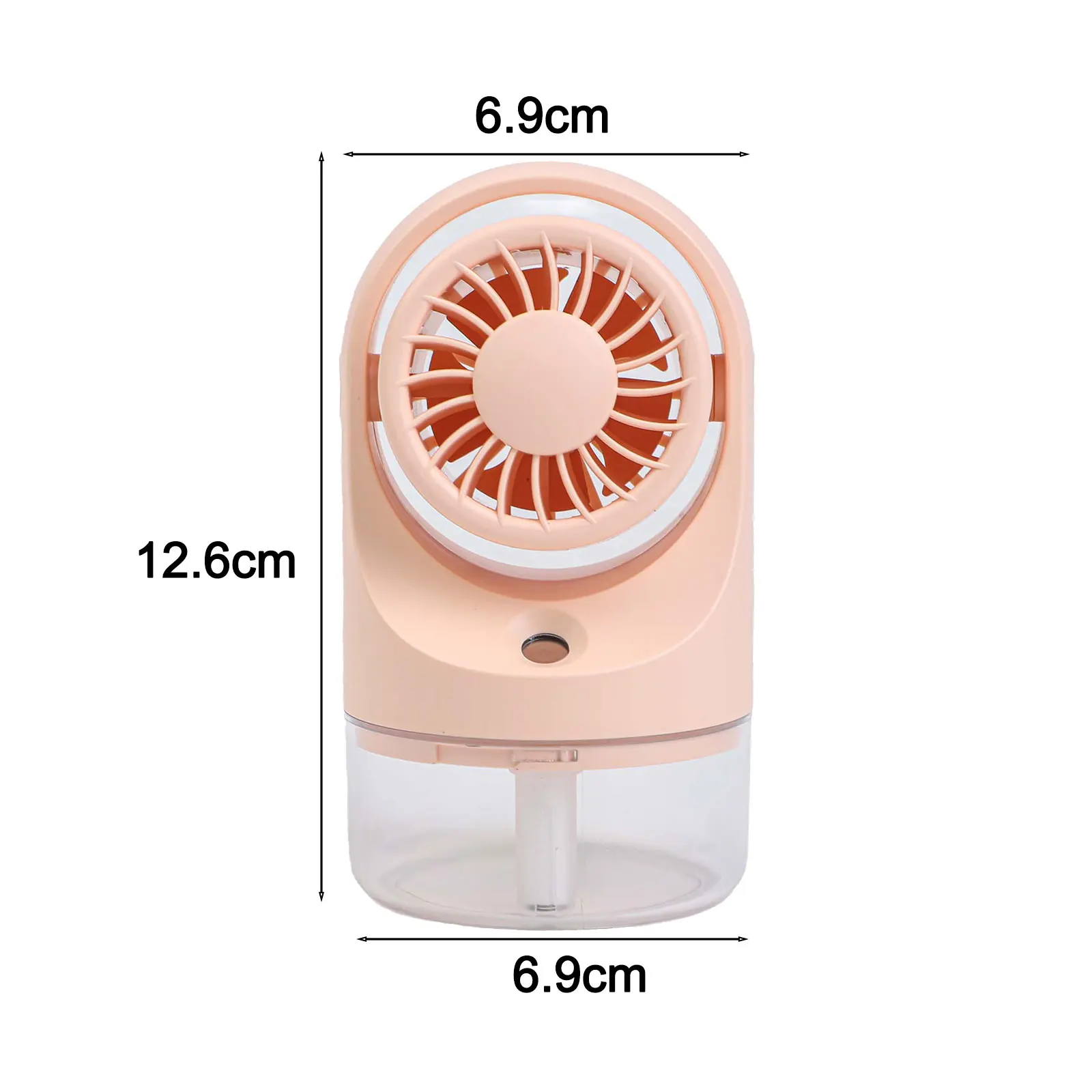 

Перезаряжаемый USB-вентилятор с распылителем воды и регулируемыми настройками передач Портативный охлаждающий вентилятор для стола и путешествий