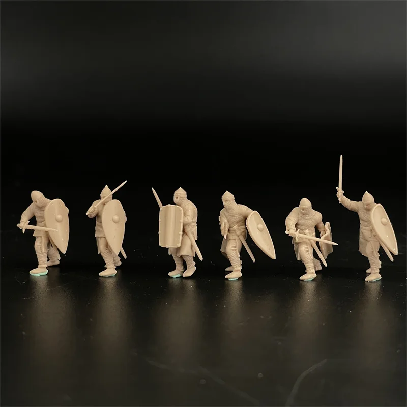 MagiDeal 11 Figurines Soldats Allemands 1:72 – Résine Non Peinte, 2,4 Cm, Décoration Maison De Poupée, Maquettes, DIY