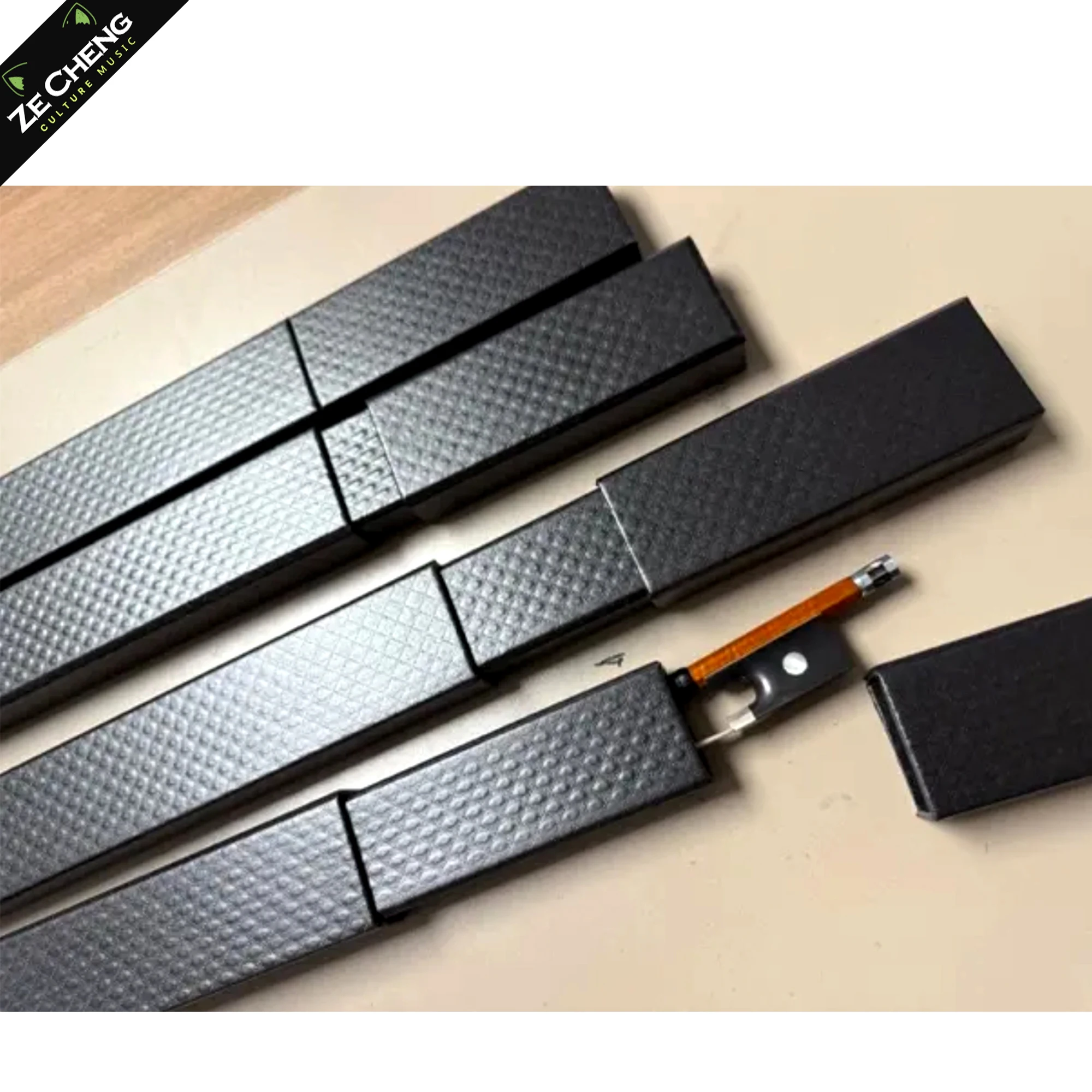 

High Quality Violin Bow Box 4/4 Black Violin Bow Box