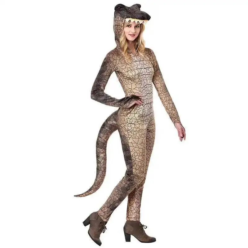 

Комбинезон из крокодиловой кожи, Хэллоуин, фестиваль ужасов, косплей, боди, костюм для детей и взрослых, одежда «Невероятная история»