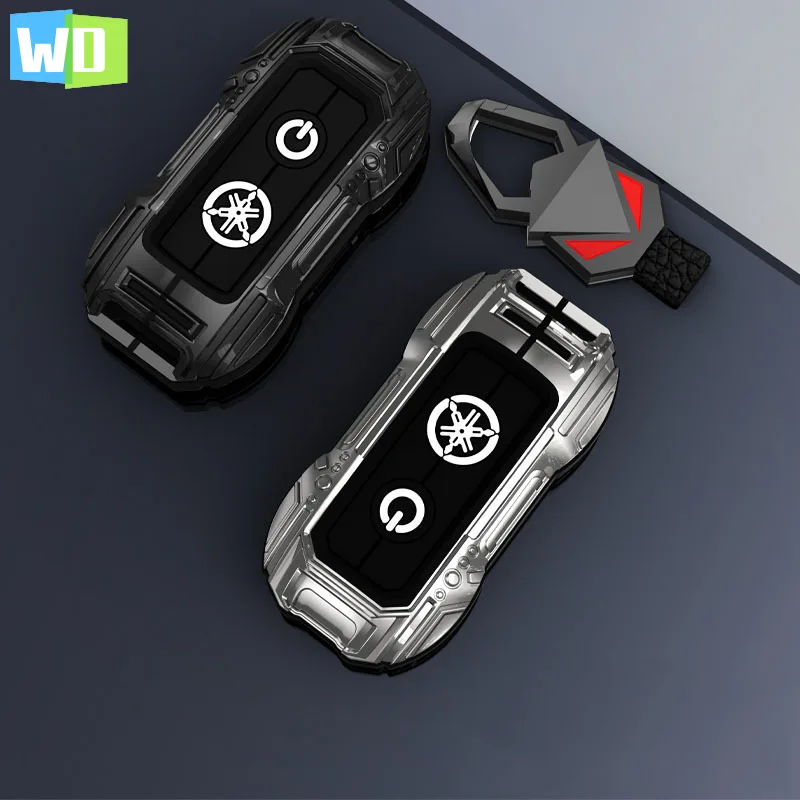 

Zinc Alloy Car Key Case Cover For YAMAHA XMAX XMAX300 NVX NVX155 AEROX JAUNS QBIX Click PCX125 Smart Remote Keychain Accessories