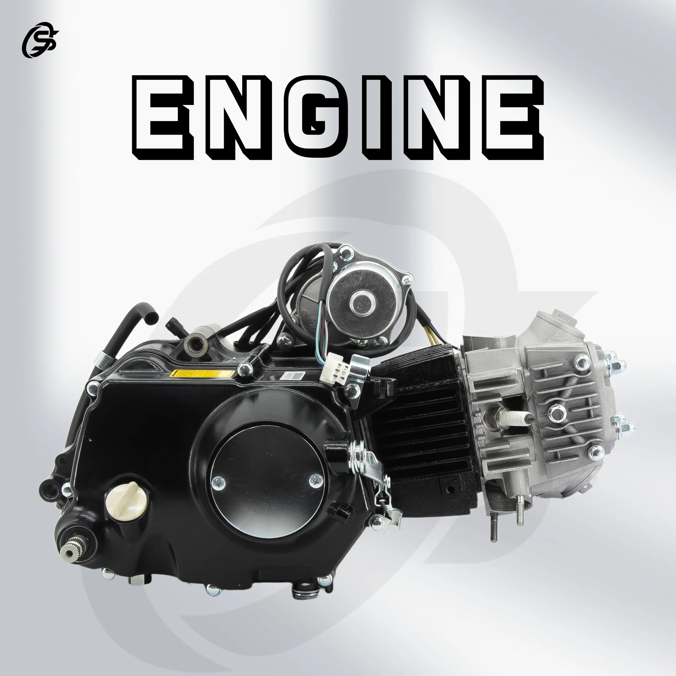 110CC Engine ATV Beach Bike Engine Black Off Road Engine Powertrain Four Quad All Terrain Vehicle Engine