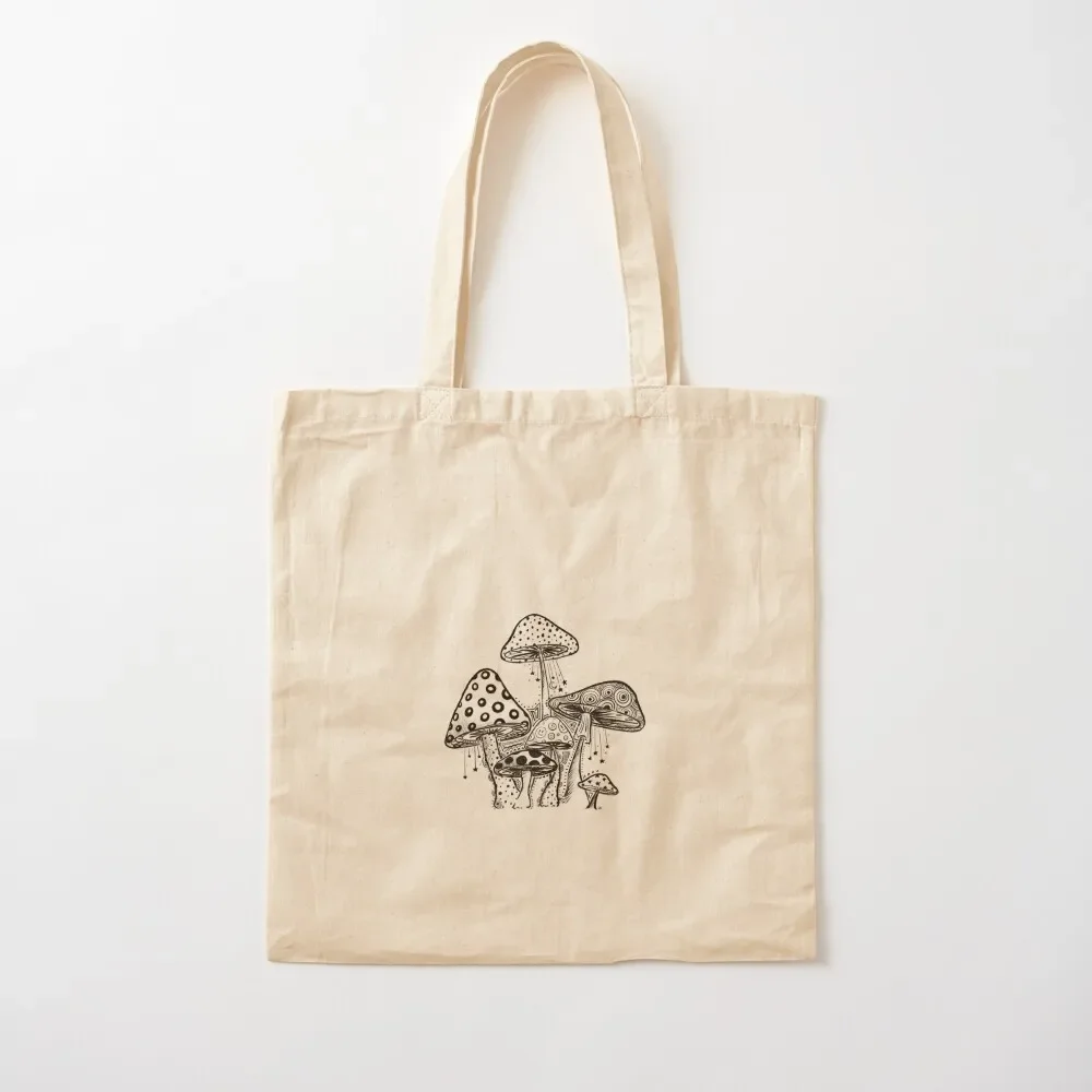 

Complex Mushroom Design Tote Bag Large bags for women shopping bag logo shopper bag women reusable grocery bags