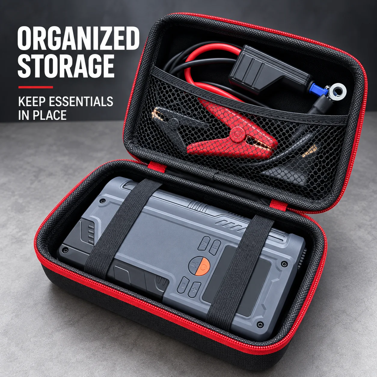1PC EVA Tool Organizer Case, Heavy Duty Multifunction Storage Bag with Metal Zipper for Repair Tools and Accessories