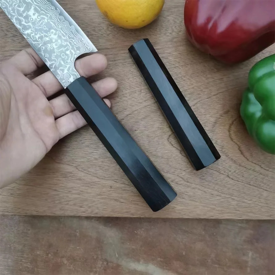 

Африканское черное дерево кухонные ножи шеф-повара с восьмиугольной ручкой, японская ручка рефлюкса, рыболовный необработанный нож, ручка высокого качества