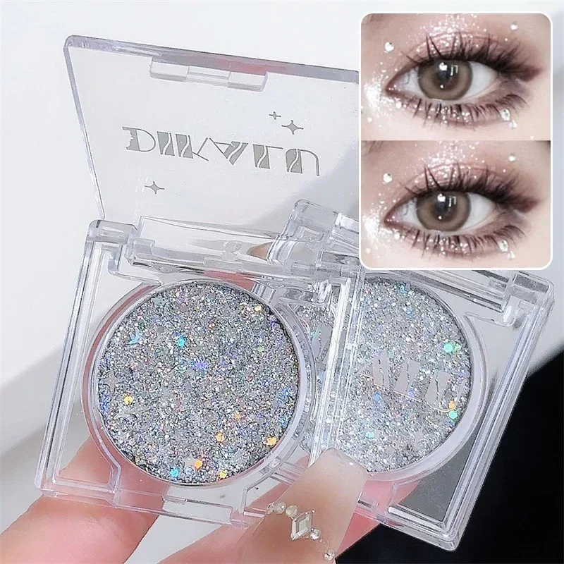 Monochrome Glitter Gel Cream Eyeshadow Face Hair Body Nail Shiny Heart Sequins Festival Halloween Makeup Decoration Cosmetics