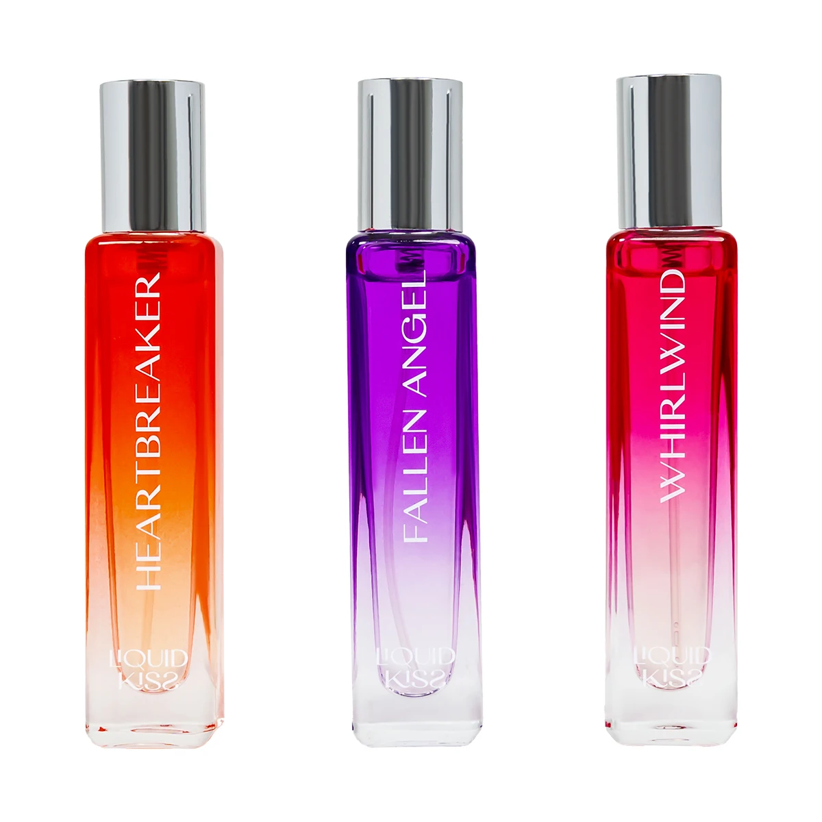 LICalls-Ensembles de vaporisateurs d'eau de parfum ID KISS pour femme, coffret cadeau de parfum, 0.5 contemporains, 3 parfums, HEARTinvasive, AKER FALLEN ANGEL, WHIRLWIND, nouilles Vi