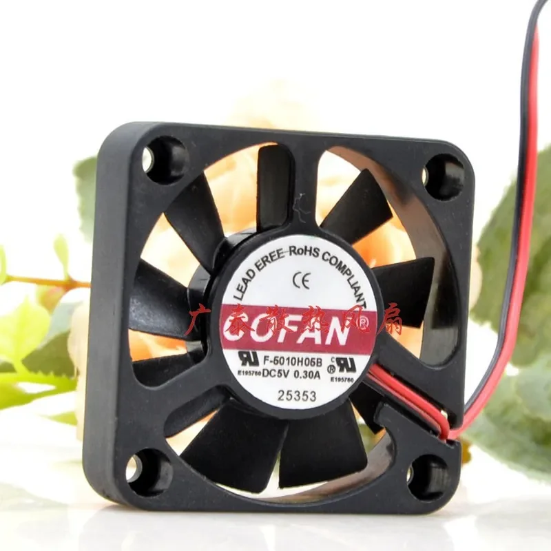 for COFAN F-5010H05B 5V 0.30A 5cm Large Air Volume Battery Car Charger Graphics Card Fan