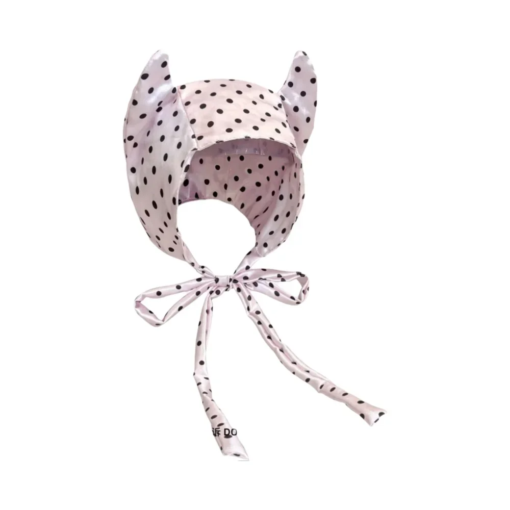 

Лолита сладкий допамин маленький дьявол шляпа в горошек на бретельках для лета легкая повязка на голову на Хэллоуин женский аксессуар