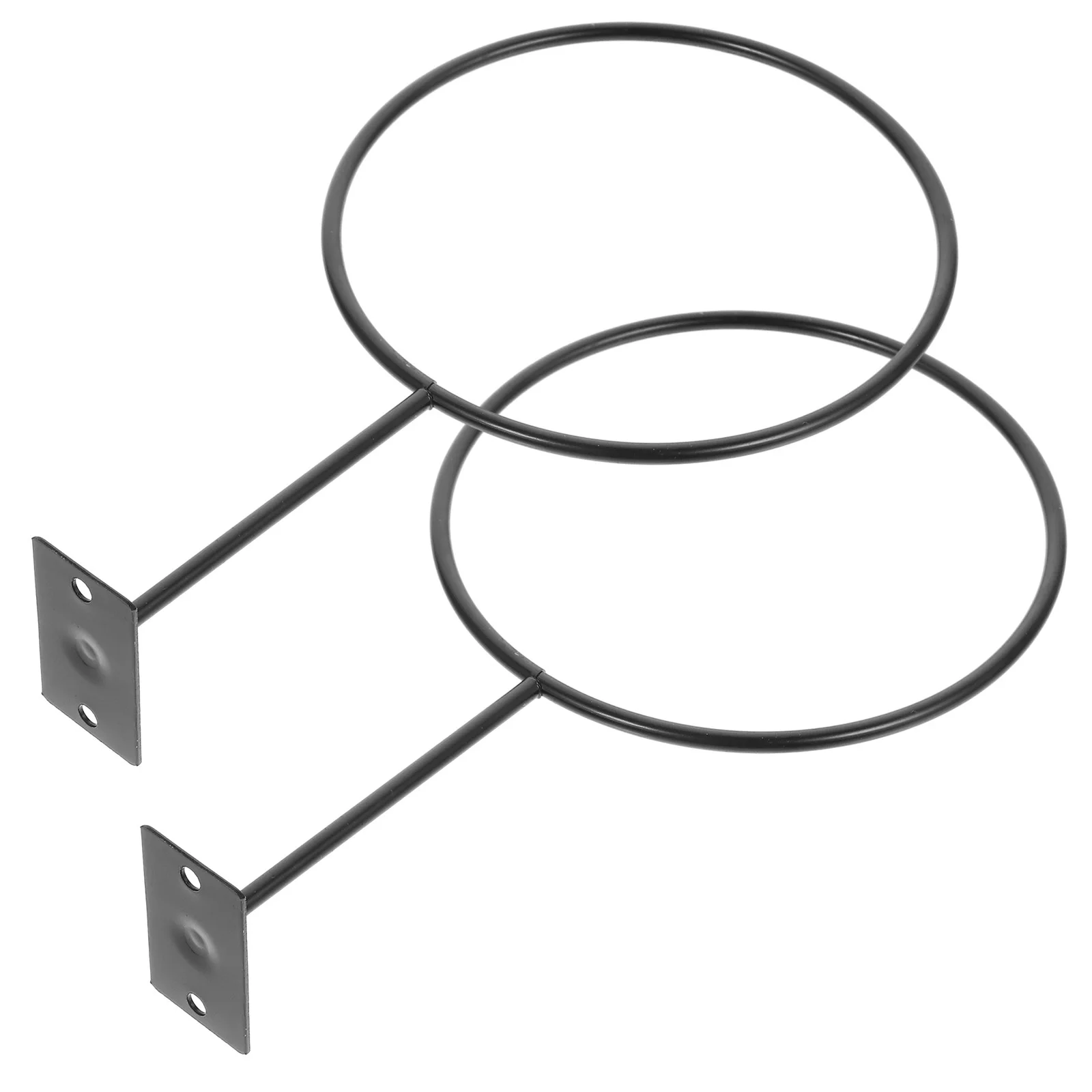 

2Pcs Wall Balls Display Rack Sturdy Storage Organizer for Bedrooms Living Rooms Shops Exhibitions Basketball Holder