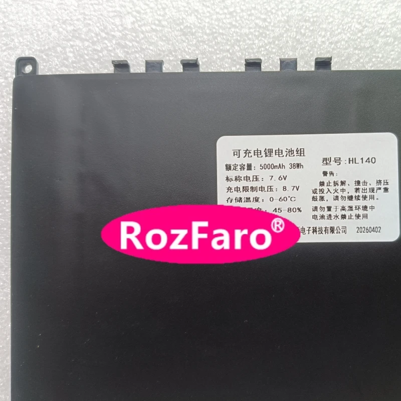 RozFaro For DeeQ HL140 Laptop Replacement Battery 7.6V 38Wh 5000mAh 10-pin 7-wire For DeeQ HL140 Netbook