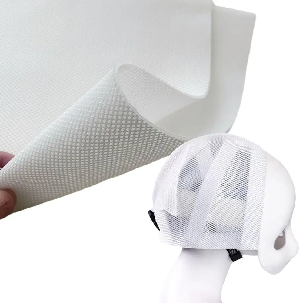 

Hollow Kigurumi 3D Mesh Fabric Solid Color Anti-collision Breathable Air Mesh Fabric DIY White Kig Furry Mask Cloth