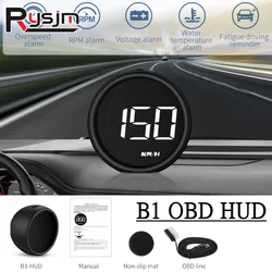 B1 OBD Speedometer OBD2 HUD Car Head Up Display Auto Fuel Consumption Speedometer Water Temperature Gauge Voltmeter