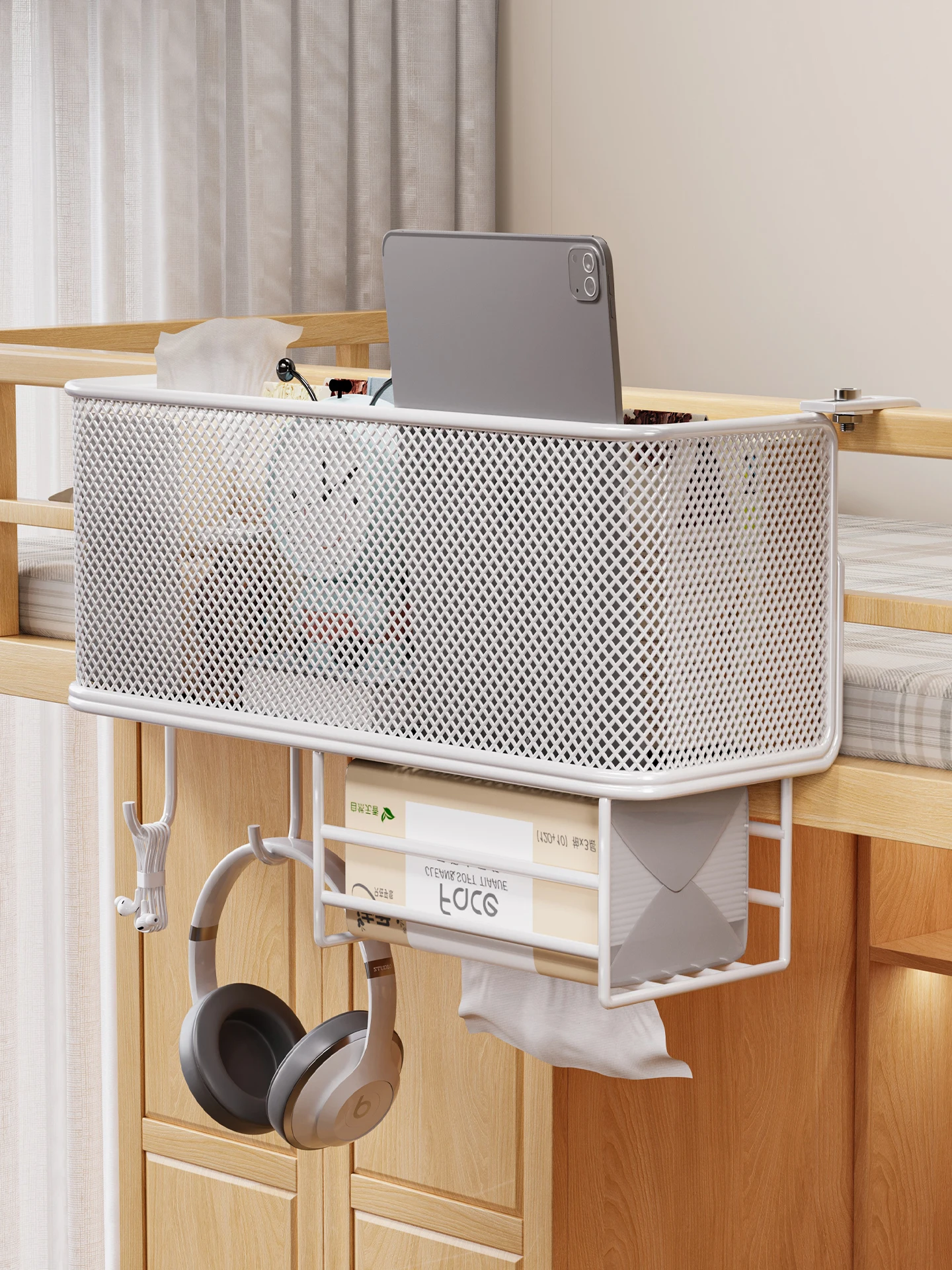 

Bede Hanging Storage Ra Dormi ential Upper Bunk Bed Storage Basket Student Organizer Hanging elf Bed Head