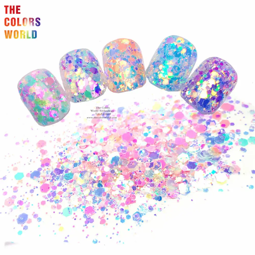 TCT-523 Chunky Nagels Glitter Nail Art Decoratie Uñas Маникюр 네일 Nägel Funkeln Accessoires Spades Forma De Brillo Glitter Vorm