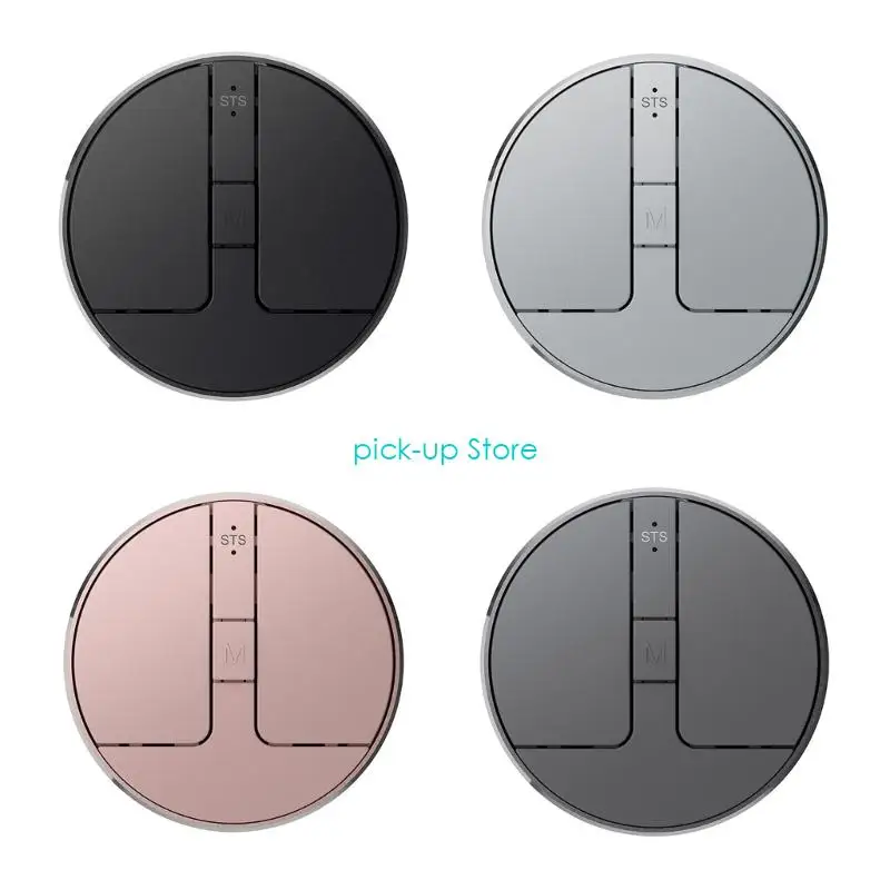 Q5WA ماوس كمبيوتر لاسلكي رفيع 3 وضع متوافق مع بلوتوث/2.4 جيجا هرتز/ماوس USB بالسعة للكمبيوتر المحمول والكمبيوتر المحمول وسطح