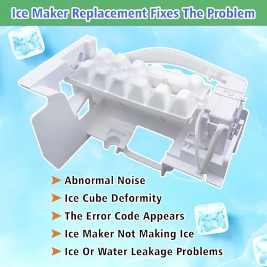 5989JA1005G Refrigerator ICE Maker Assembly OEM Upgraded Compatible with LGandKenmore Suitable for Commercial and Household Ice